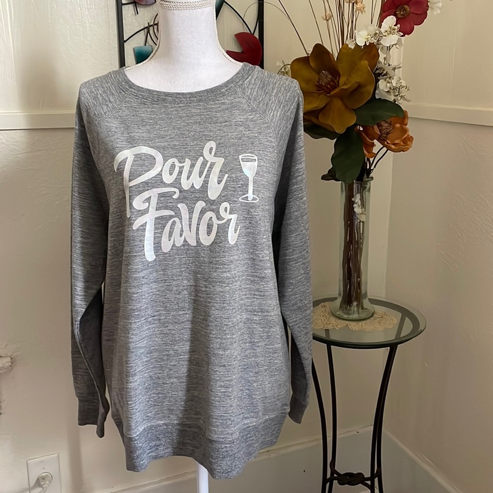 Wildfox Wine Pour Favor Wine Crewneck Sweater